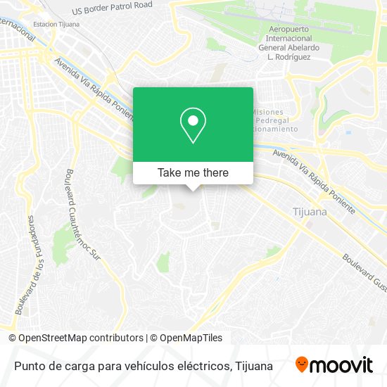 Punto de carga para vehículos eléctricos map