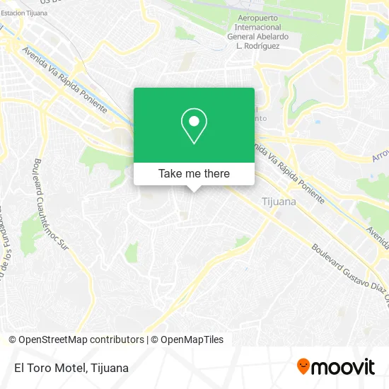 El Toro Motel map