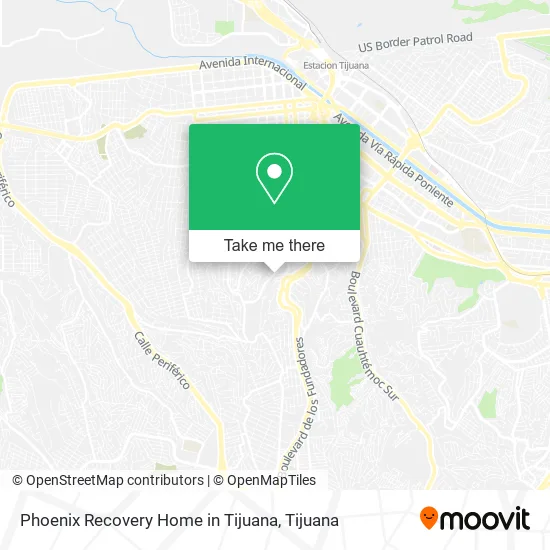 Phoenix Recovery Home in Tijuana map