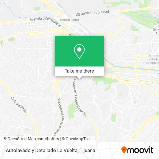 Autolavado y Detallado La Vuelta map