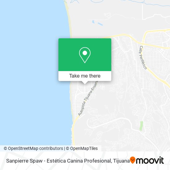 Mapa de Sanpierre Spaw - Estética Canina Profesional