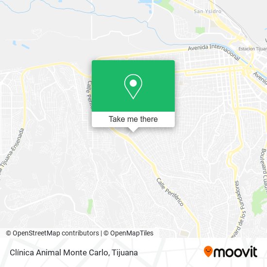 Mapa de Clínica Animal Monte Carlo