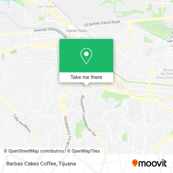 Barbas Cakes Coffee map