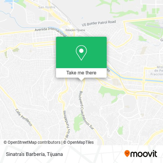 Sinatra's Barbería map