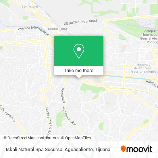 Iskali Natural Spa Sucursal Aguacaliente map