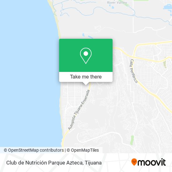 Mapa de Club de Nutrición Parque Azteca