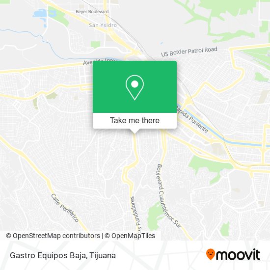 Mapa de Gastro Equipos Baja