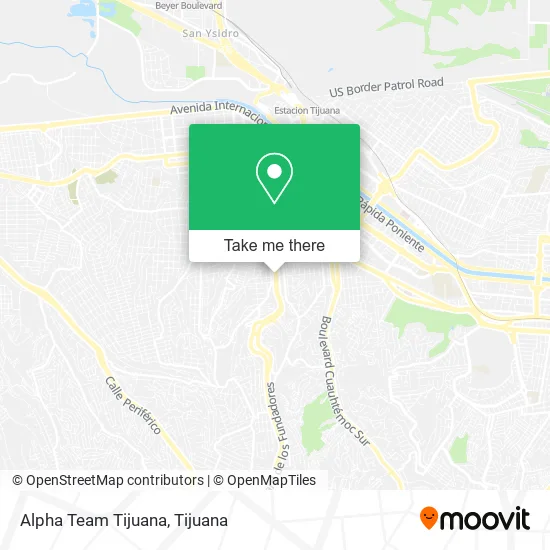 Alpha Team Tijuana map