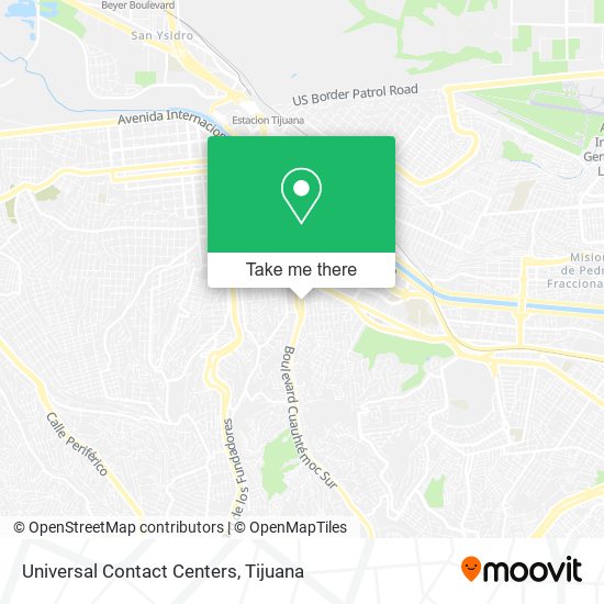 Universal Contact Centers map
