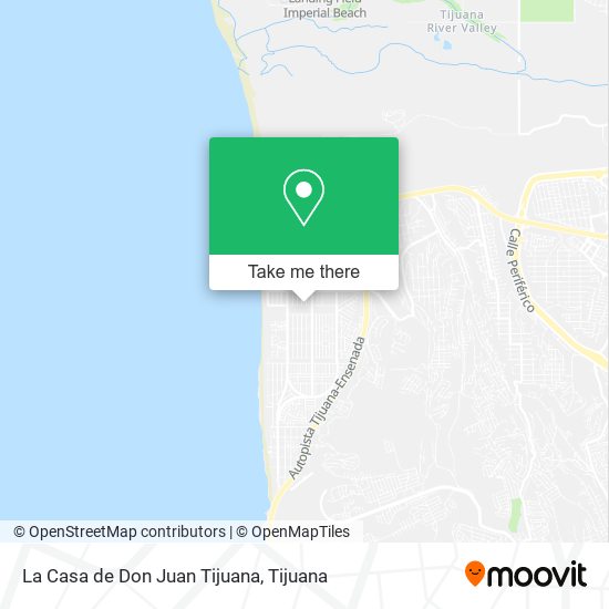 La Casa de Don Juan Tijuana map