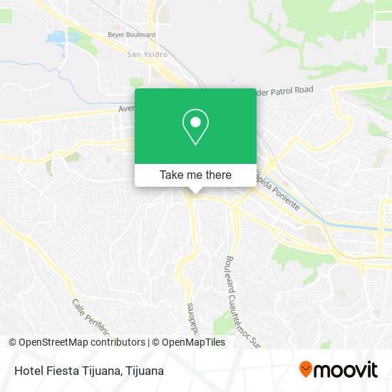 Hotel Fiesta Tijuana map