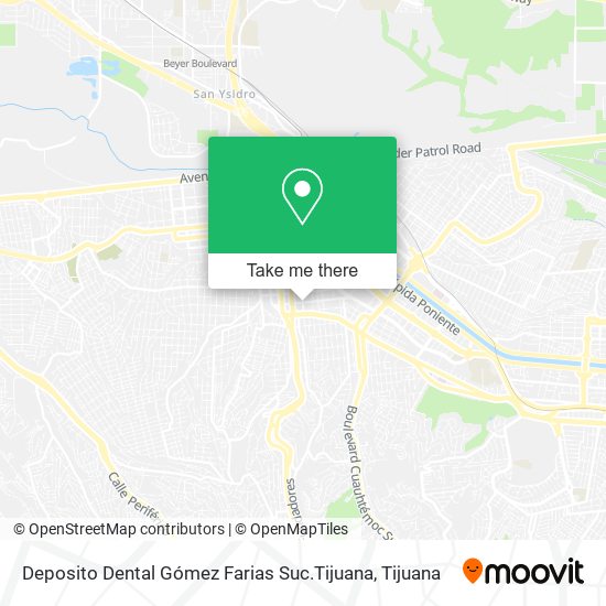 Mapa de Deposito Dental Gómez Farias Suc.Tijuana