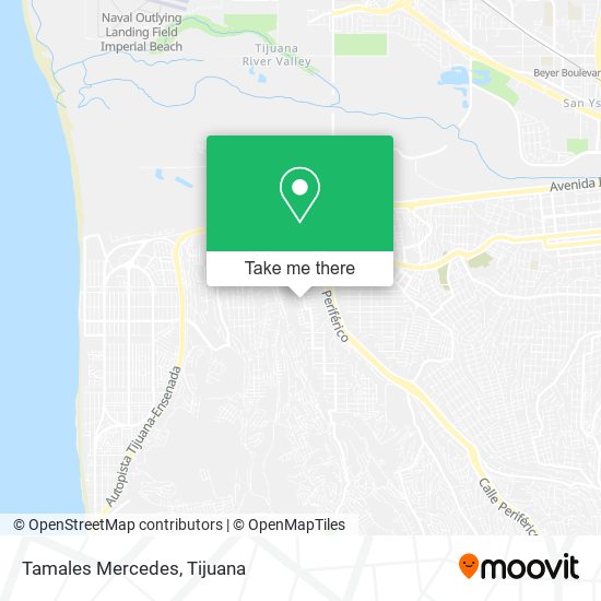 Tamales Mercedes map