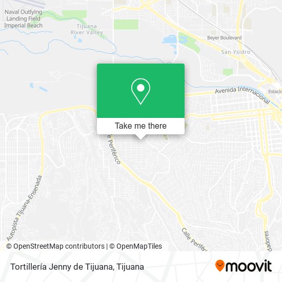 Tortillería Jenny de Tijuana map