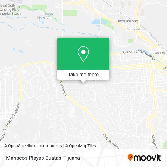 Mariscos Playas Cuatas map