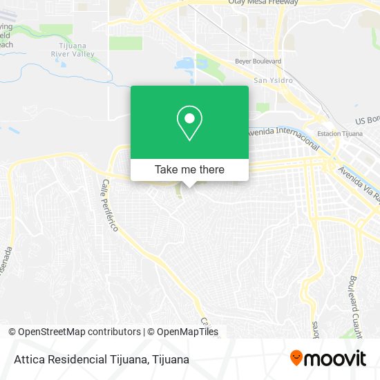 Attica Residencial Tijuana map