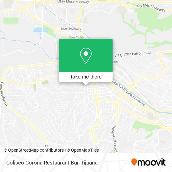 Coliseo Corona Restaurant Bar map