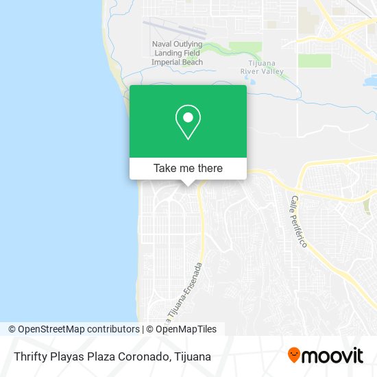 Mapa de Thrifty Playas Plaza Coronado