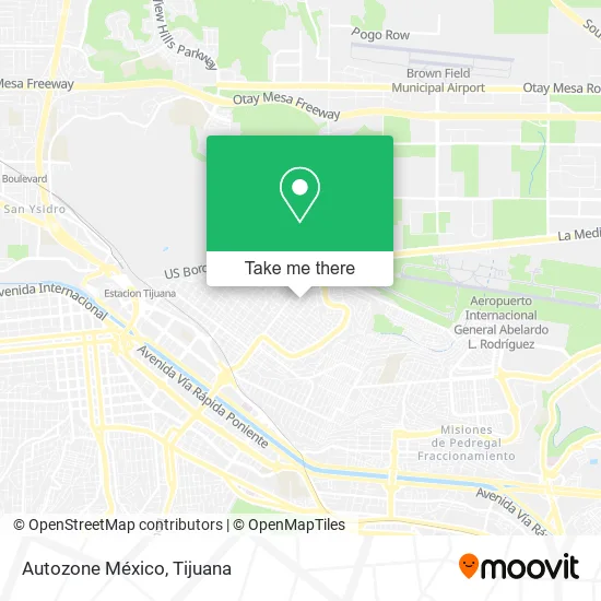 Autozone México map