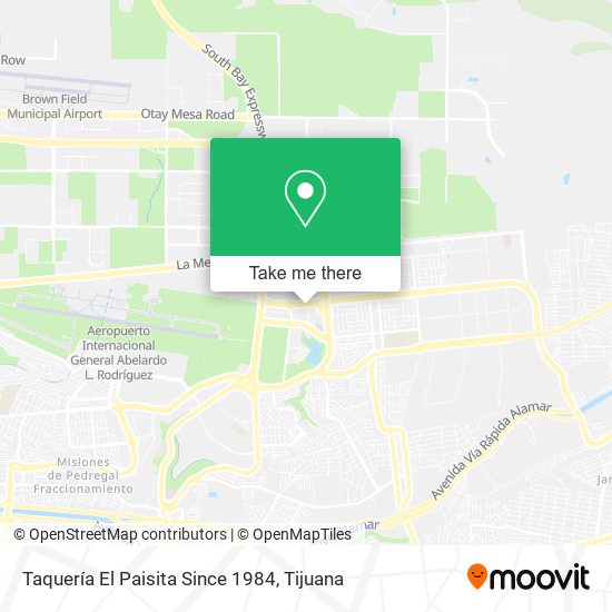 Taquería El Paisita Since 1984 map