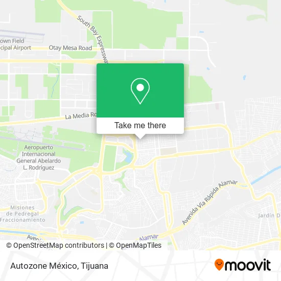 Autozone México map