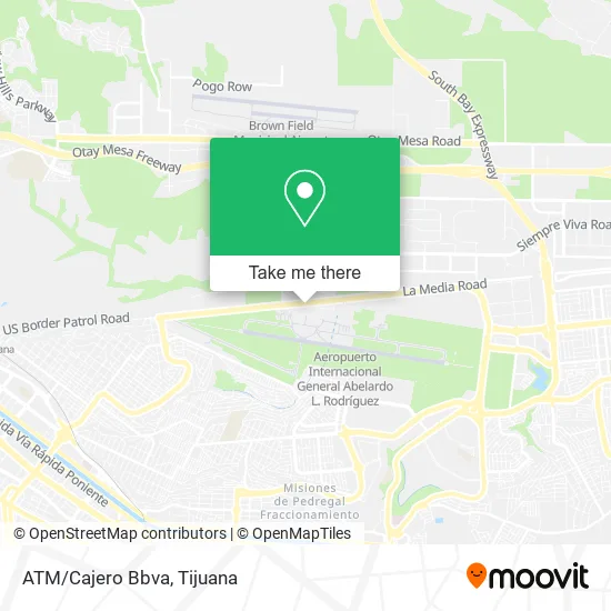 Mapa de ATM/Cajero Bbva