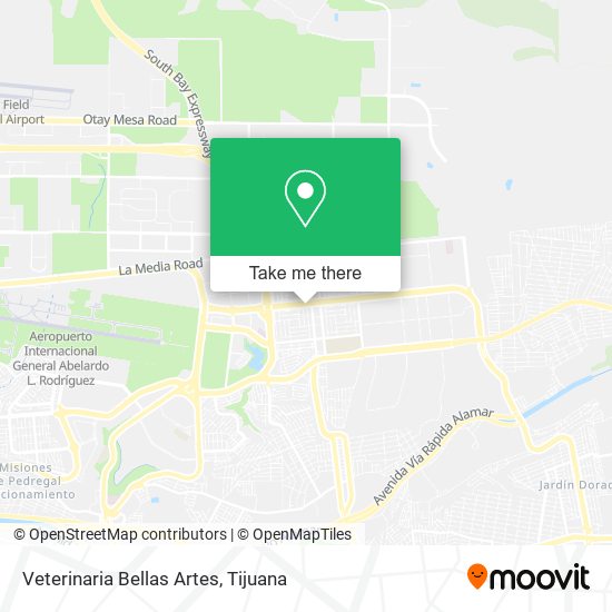 Veterinaria Bellas Artes map