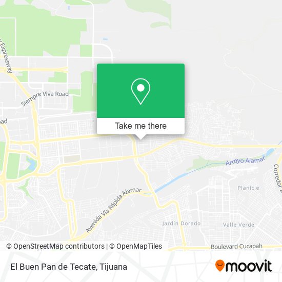 Mapa de El Buen Pan de Tecate