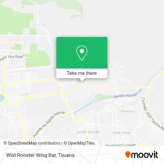 Wild Rooster Wing Bar map