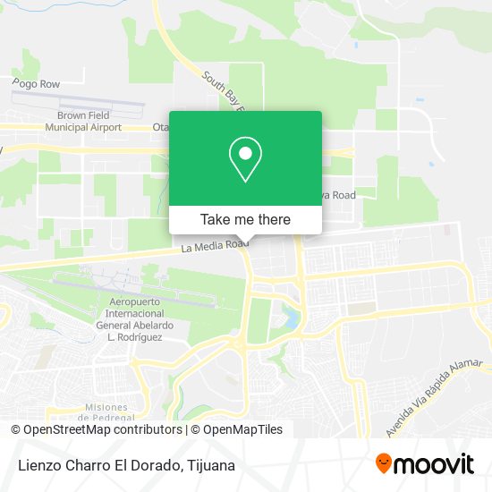 Lienzo Charro El Dorado map