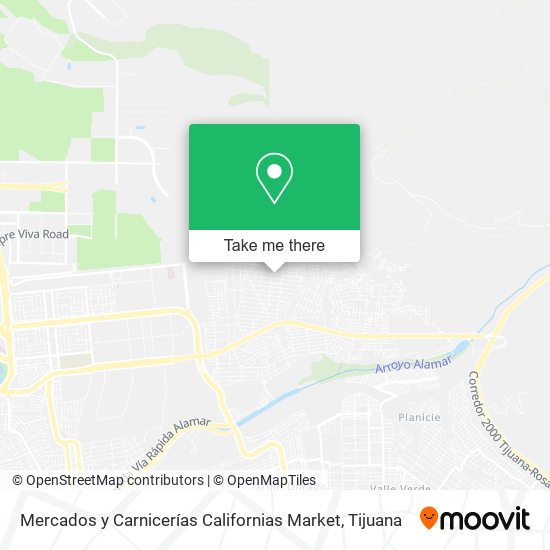 Mercados y Carnicerías Californias Market map