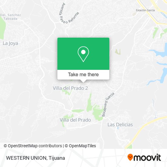 Mapa de WESTERN UNION