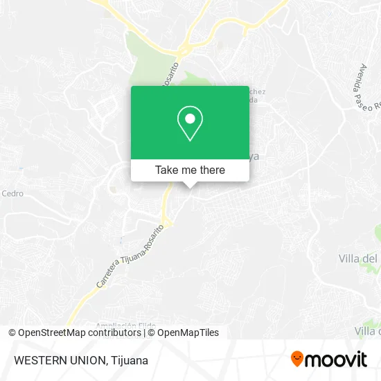 Mapa de WESTERN UNION