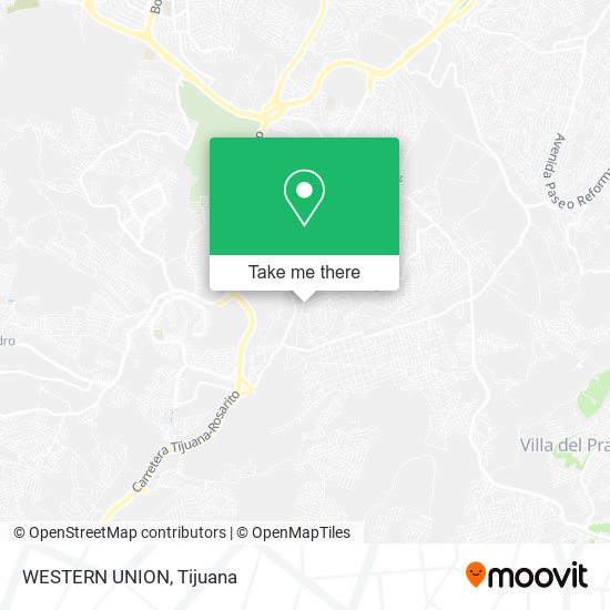 WESTERN UNION map