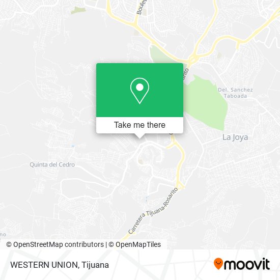 WESTERN UNION map