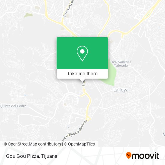 Mapa de Gou Gou Pizza