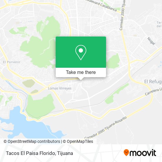 Mapa de Tacos El Paisa Florido