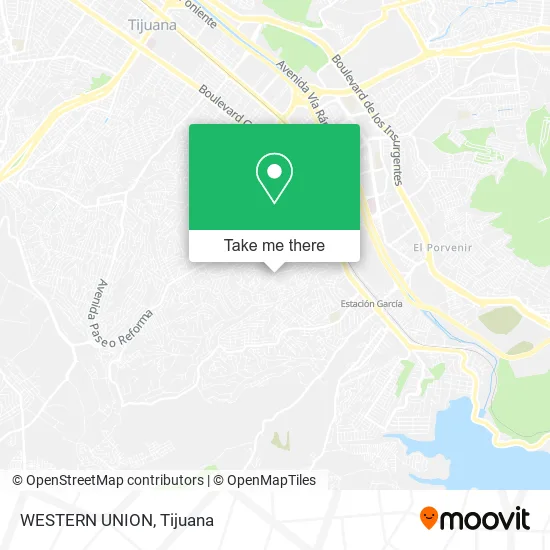 Mapa de WESTERN UNION