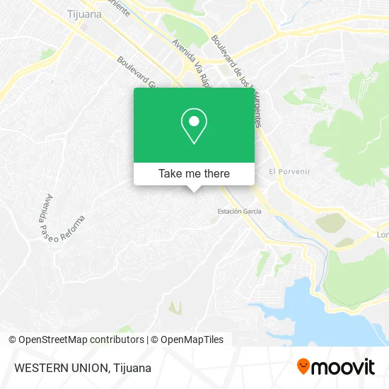 WESTERN UNION map