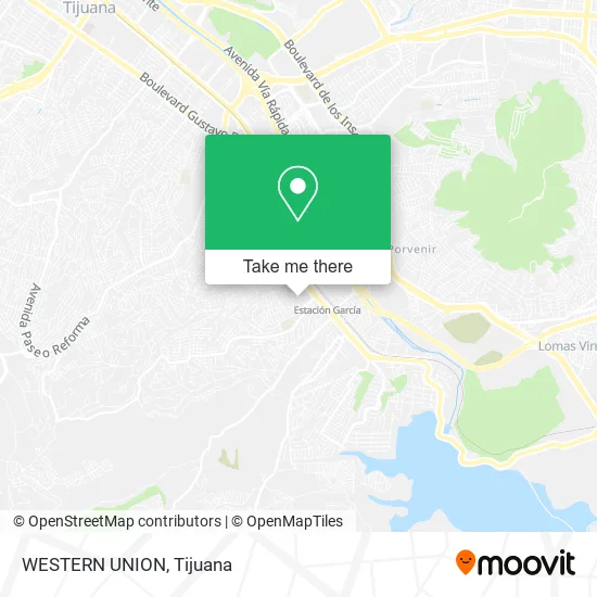 WESTERN UNION map