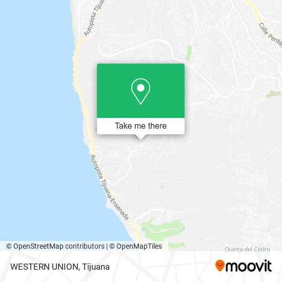 WESTERN UNION map