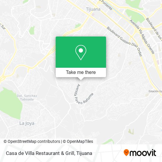 Casa de Villa Restaurant & Grill map
