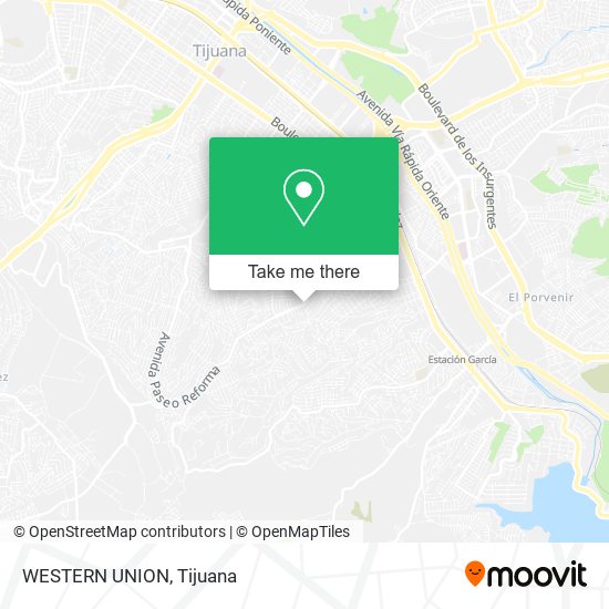 WESTERN UNION map