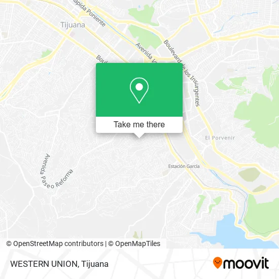 Mapa de WESTERN UNION