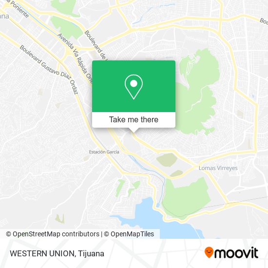 WESTERN UNION map