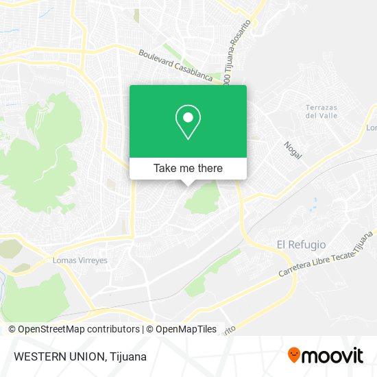Mapa de WESTERN UNION