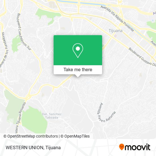 Mapa de WESTERN UNION