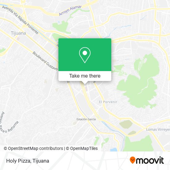 Mapa de Holy Pizza