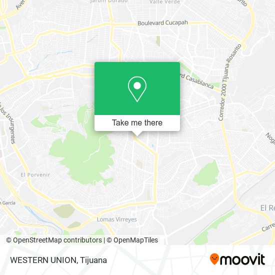 Mapa de WESTERN UNION