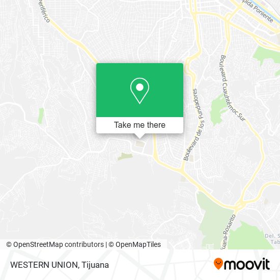 Mapa de WESTERN UNION
